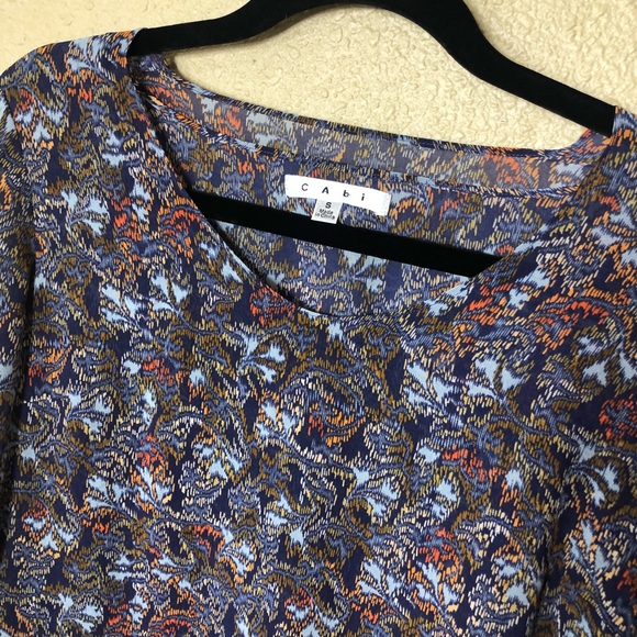 CAbi Long Sleeved Oversized Tunic Blouse - Picture 3 of 5